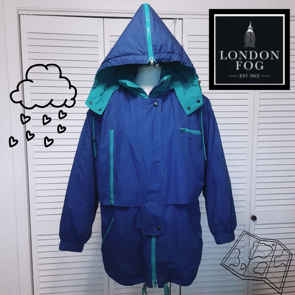 Lightweight London Fog "3M Thinsulate" Ski Jacket/Coat with Removable Hoodie